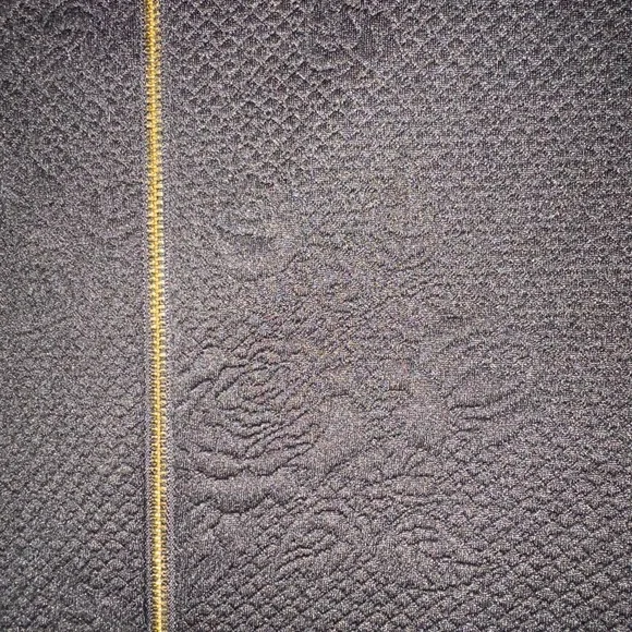 Calvin Klein Black Textured Rose Sheath Dress - Picture 3 of 6